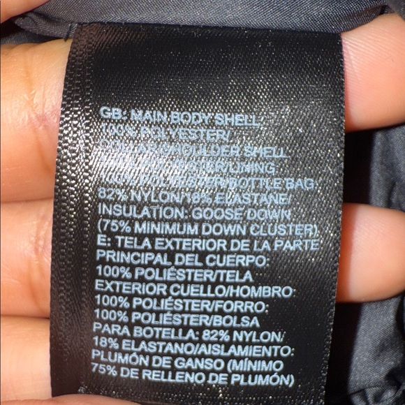 The North face Men’s Nuptse 700 Down Fill Red Buffalo Plaid Puffer Vest Large - Picture 9 of 15